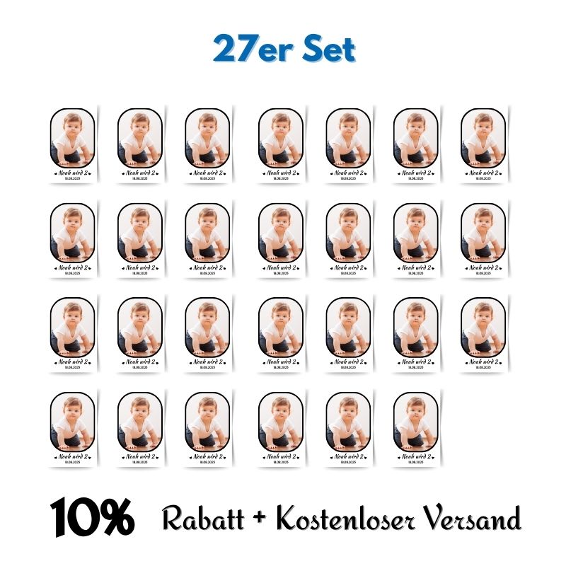 Fotomagnete Junge – Einzigartige Mitgebsel zum Geburtstag (6x9cm)