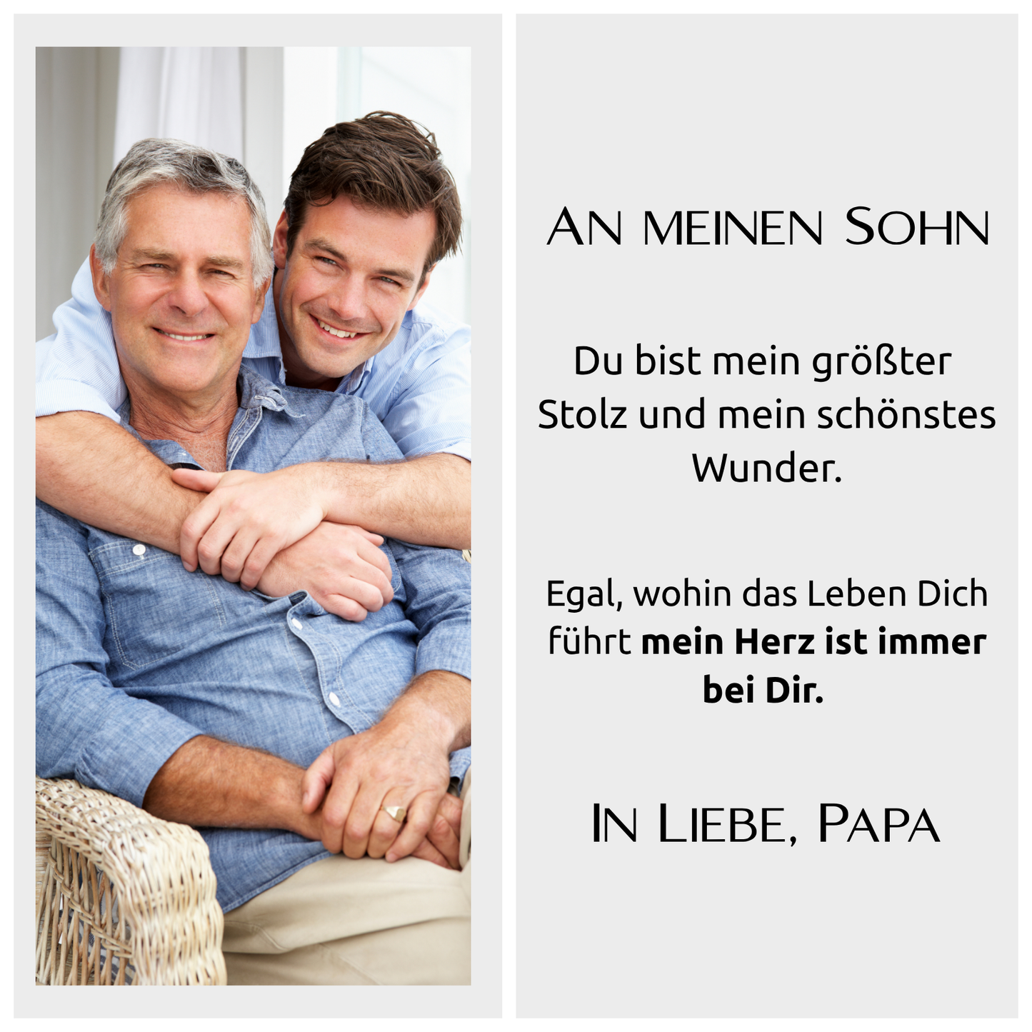 An meinen Sohn – Für Dich, von Deinem Papa