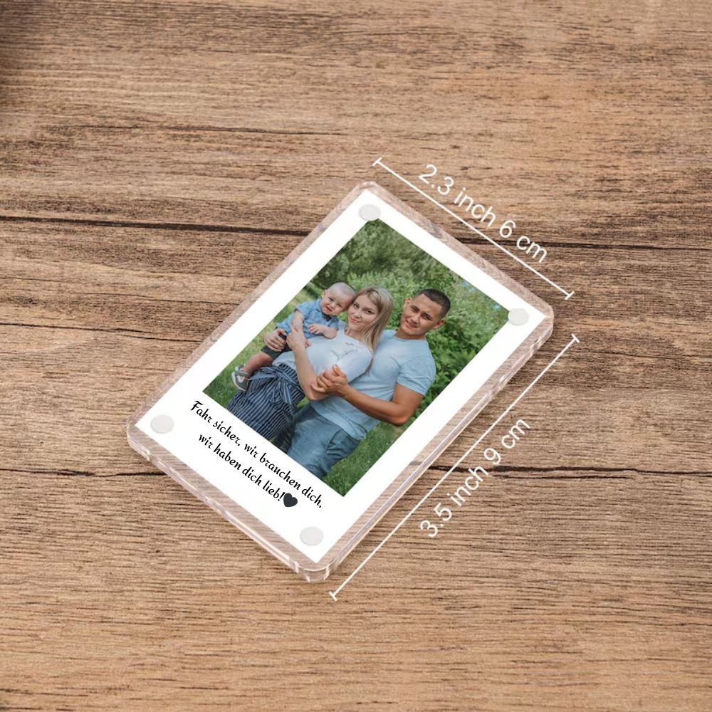 Sonnenblendenclip mit Foto - personalisierbar