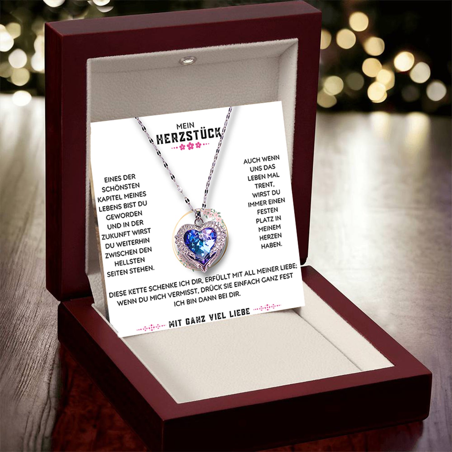 Mein Herzstück – Ozean Herz Halskette