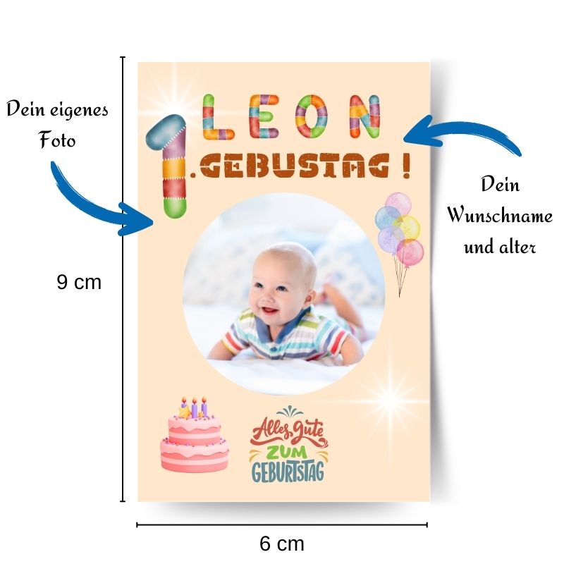 Personalisierte Babymagnete – Erste Erinnerungen (6x9cm)