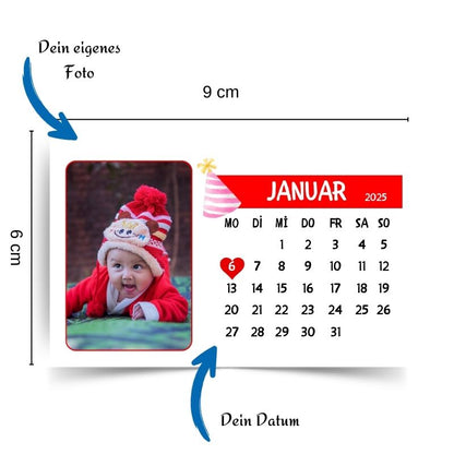 Baby Erinnerungsmagnete – Liebevoll personalisiert (6x9cm)