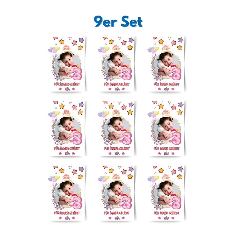 Kindergeburtstag Magnet - Für immer geliebt (6x9cm)