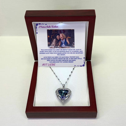 Meine liebe Tochter – Ozean Herz Halskette