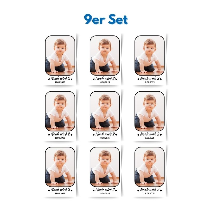 Fotomagnete Junge – Einzigartige Mitgebsel zum Geburtstag (6x9cm)