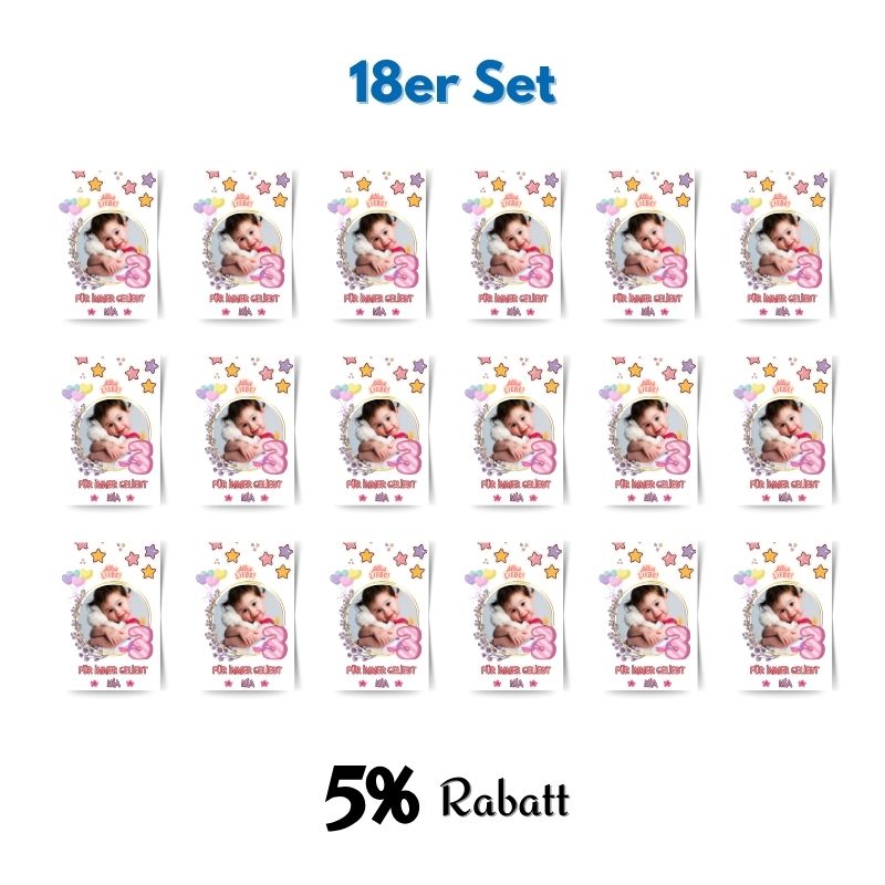 Kindergeburtstag Magnet - Für immer geliebt (6x9cm)