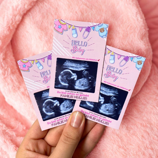 Hello Baby Magnet – Mädchen Überraschung (6x9cm)