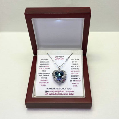 Mein liebe Tochter – Ozean Herz Halskette