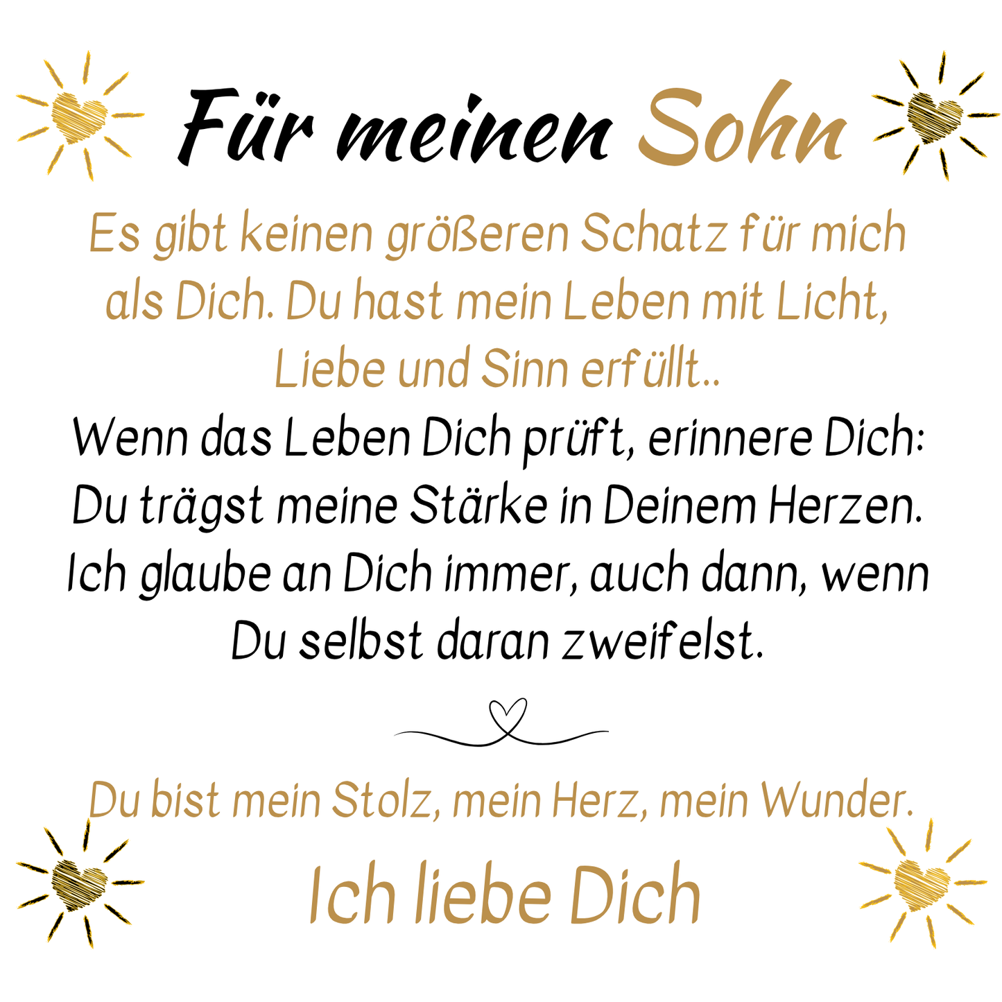 Für meinen Sohn – Armband mit Herz