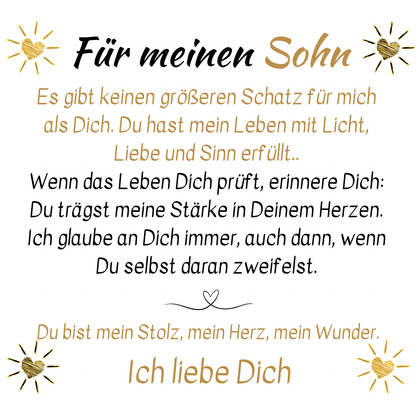 Für meinen Sohn – Armband mit Herz