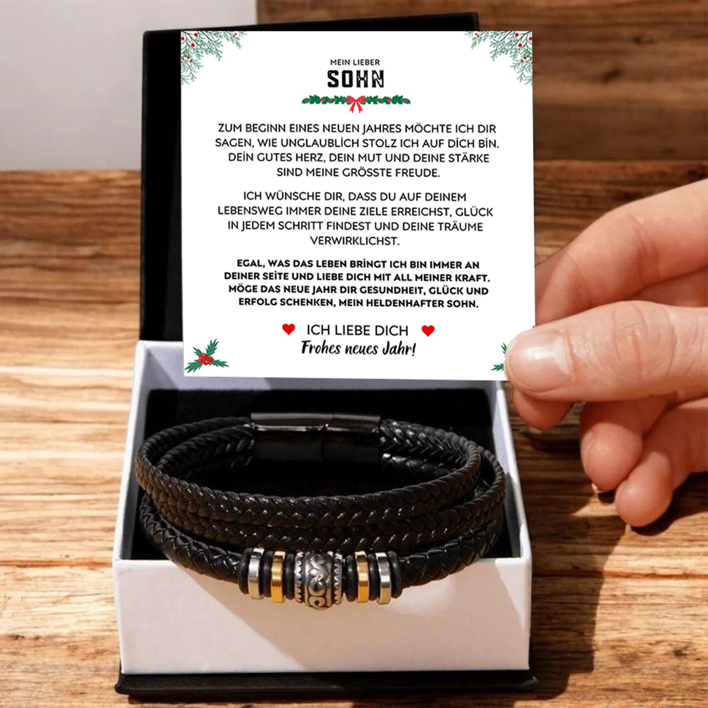 Mein Lieber Sohn – Persönliches Armband zu Weihnachten