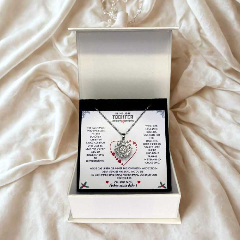 Meine liebe Tochter – Neujahrsgeschenk & Sonnen Halskette