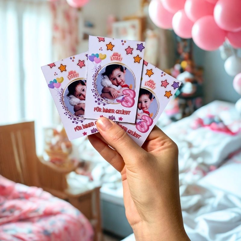 Kindergeburtstag Magnet - Für immer geliebt (6x9cm)
