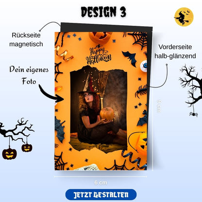 Personalisierte Halloween Magnete – 9er Set mit Foto