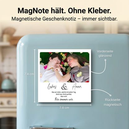 Lederarmband mit personalisiertem Fotomagnet