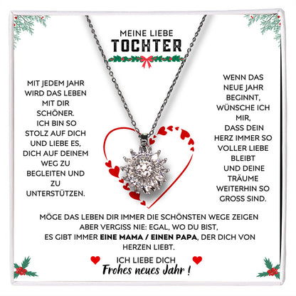 Meine liebe Tochter – Neujahrsgeschenk & Sonnen Halskette