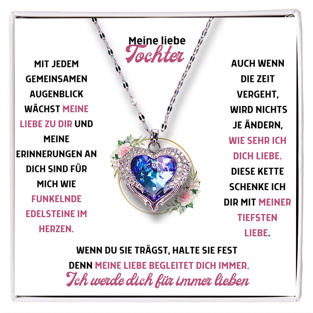 Mein liebe Tochter – Ozean Herz Halskette