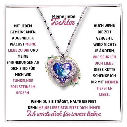 Mein liebe Tochter – Ozean Herz Halskette