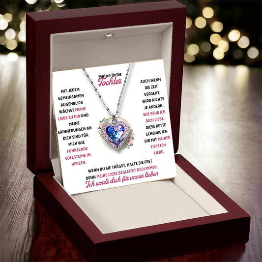 Mein liebe Tochter – Ozean Herz Halskette