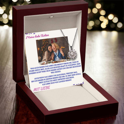 Meine liebe Tochter – Sonnen Halskette & MagNote mit eigenem Foto