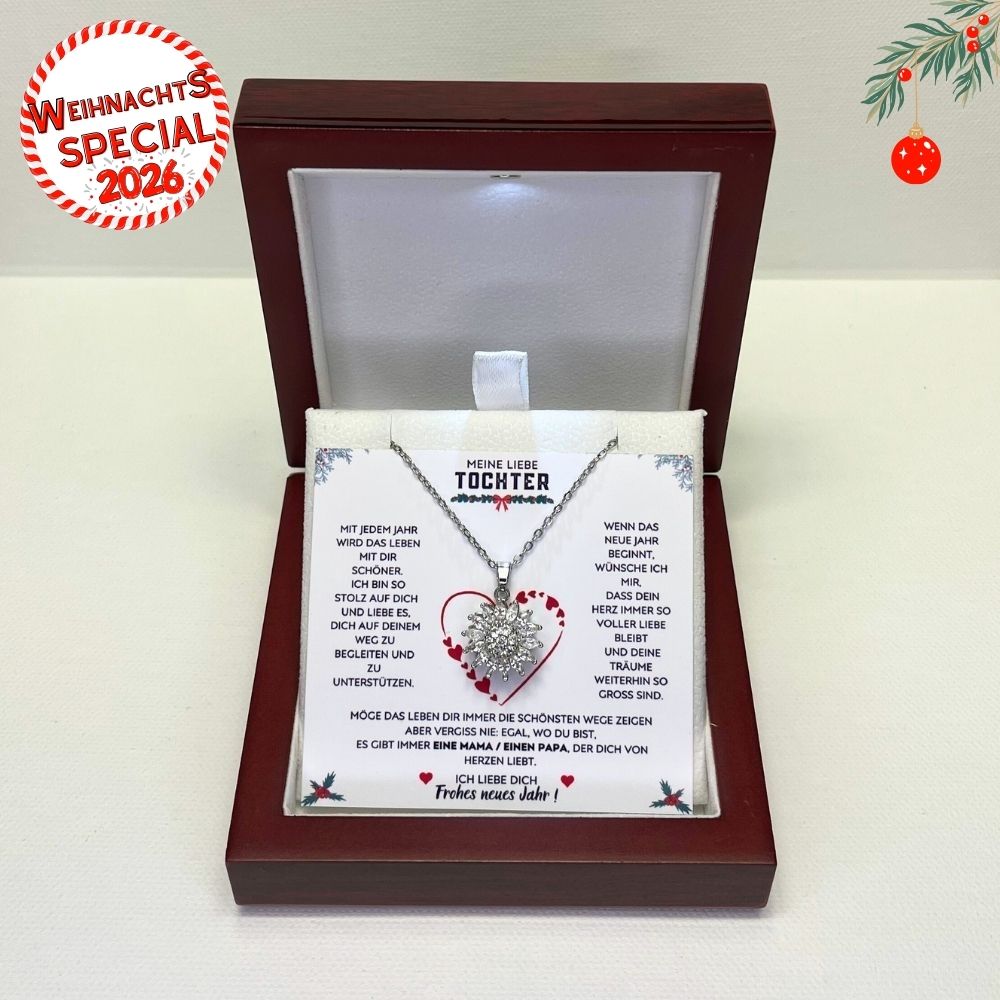 Meine liebe Tochter – Neujahrsgeschenk & Sonnen Halskette